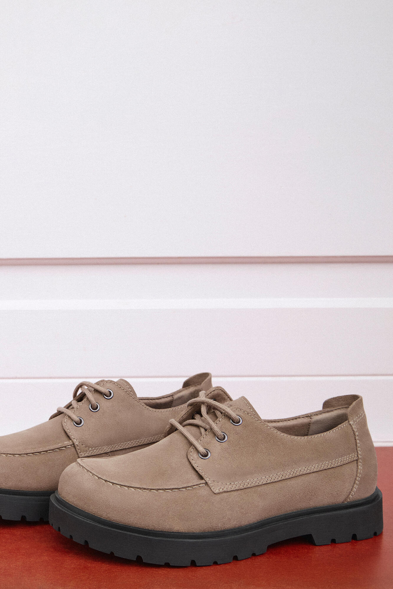 Highwood Moc Lace Low sko - Gray Taupe